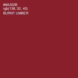 #8A202B - Burnt Umber Color Image